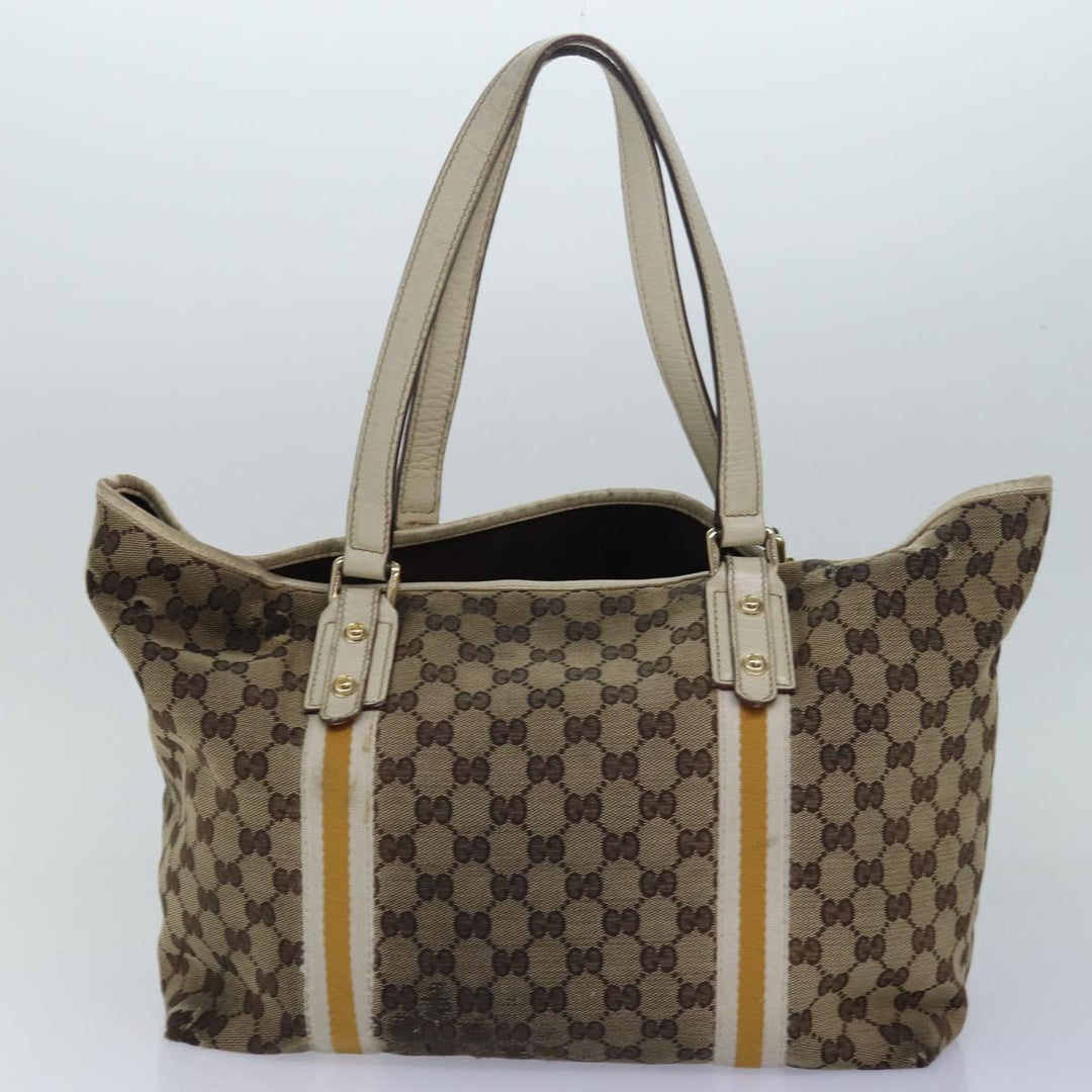 BURBERRY Top Quality Celine Gucci GG Canvas Shoulder Bag Leather 3Set Beige Black Auth 72897