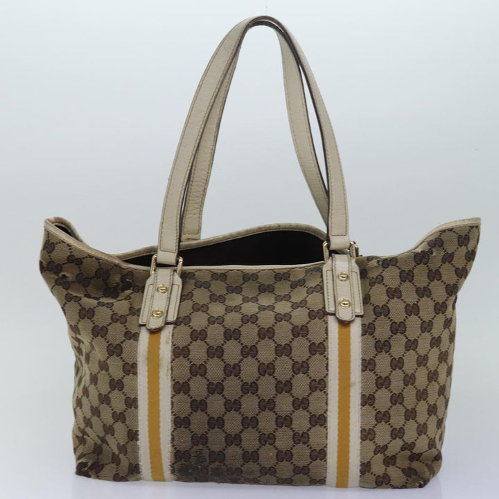 BURBERRY Top Quality Celine Gucci GG Canvas Shoulder Bag Leather 3Set Beige Black Auth 72897
