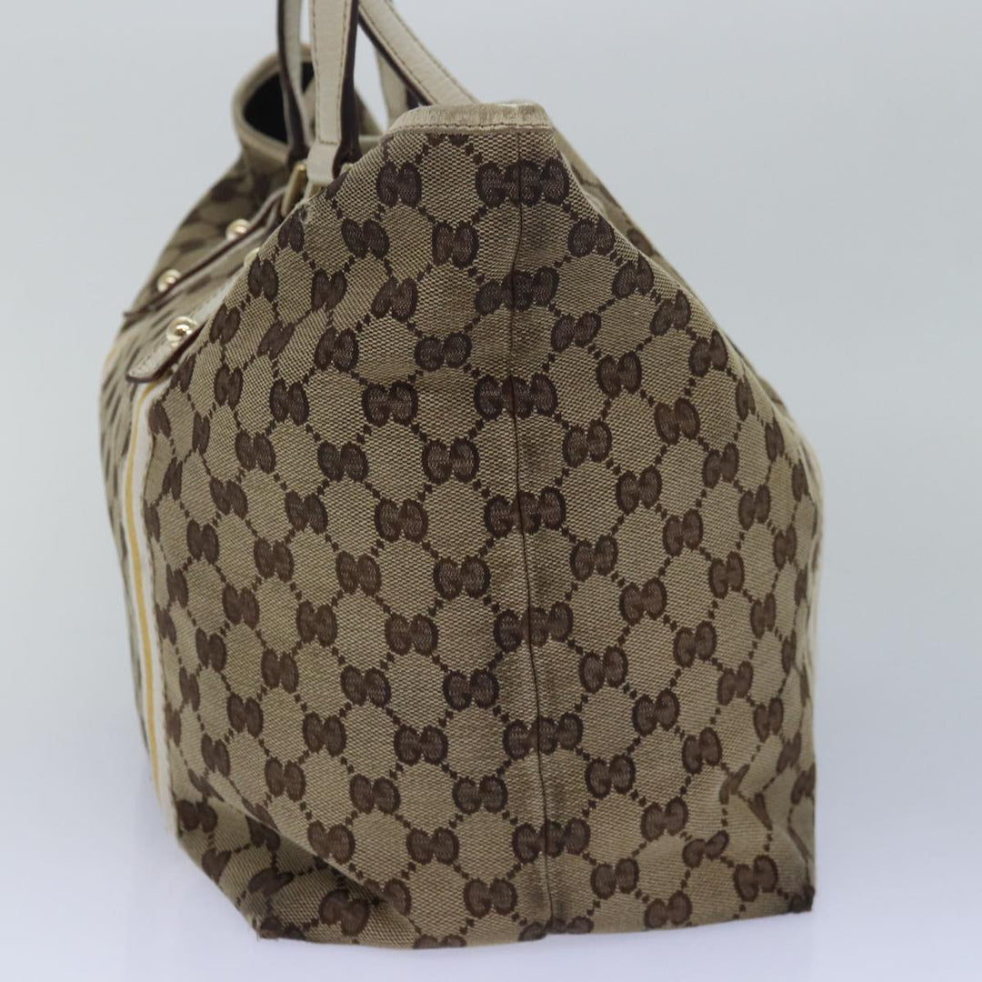 BURBERRY Top Quality Celine Gucci GG Canvas Shoulder Bag Leather 3Set Beige Black Auth 72897