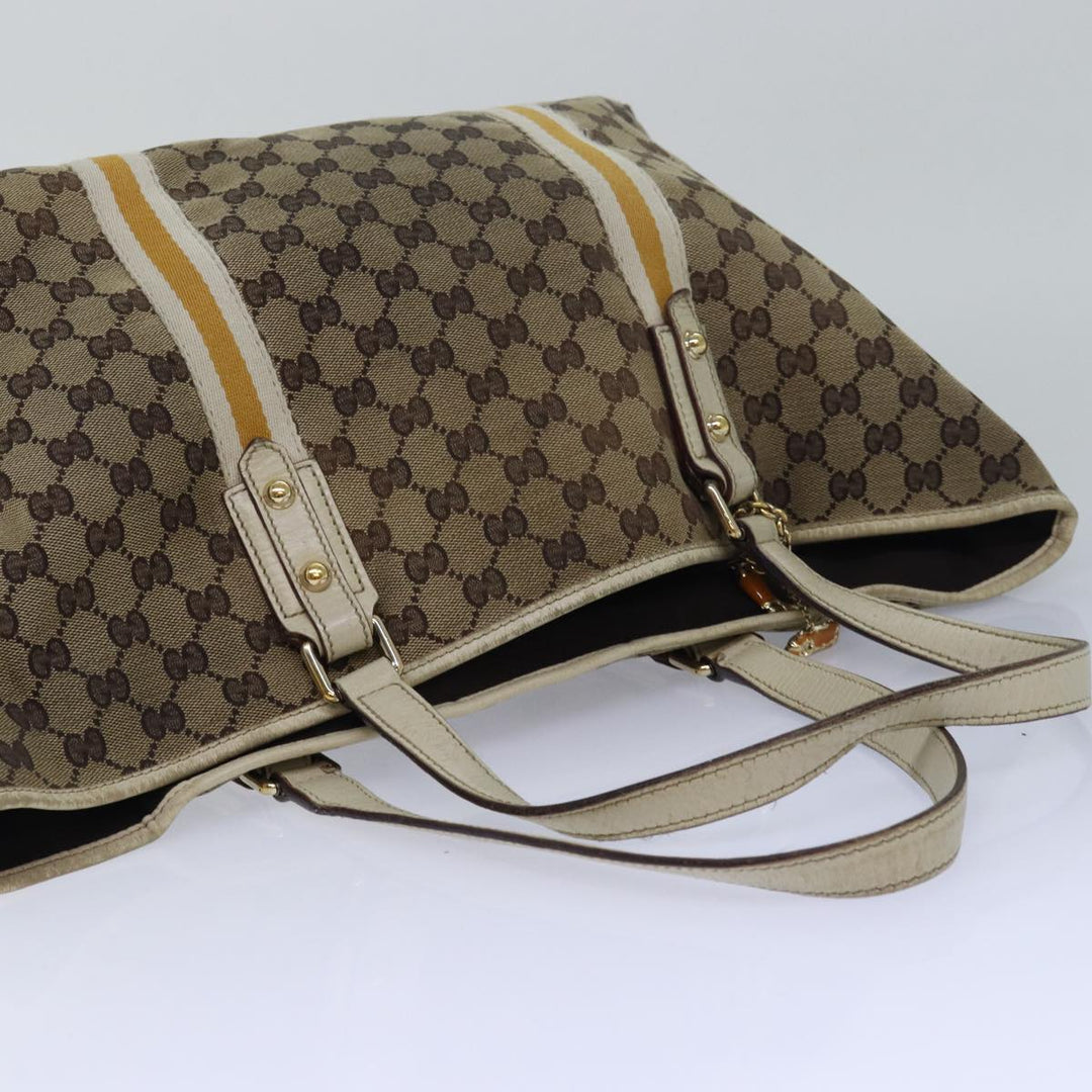 BURBERRY Top Quality Celine Gucci GG Canvas Shoulder Bag Leather 3Set Beige Black Auth 72897