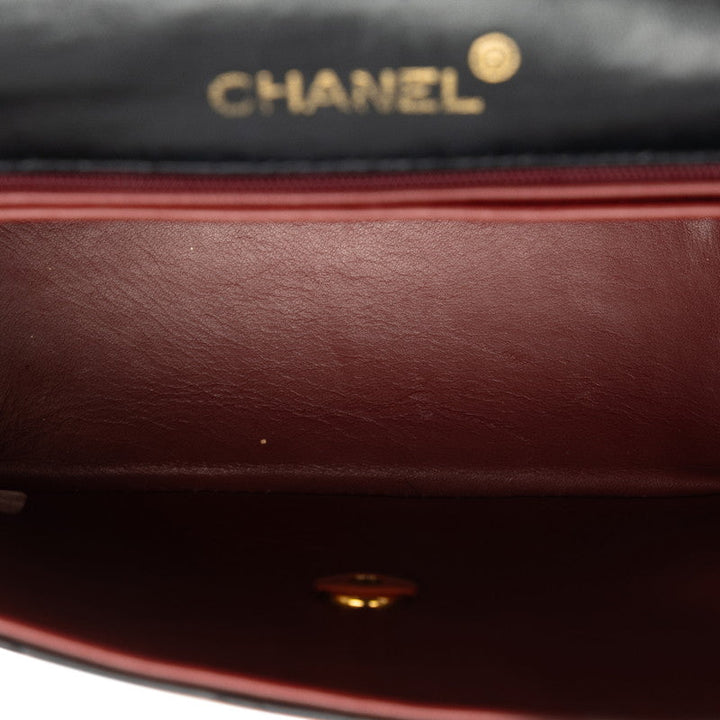 Top Quality Chanel Mini Flap Bag in Lambskin Black Ladies