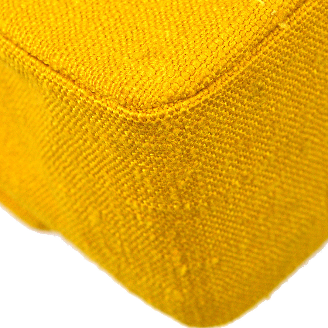 Top Quality Chanel * 1991-1994 Diana Small Yellow Linen