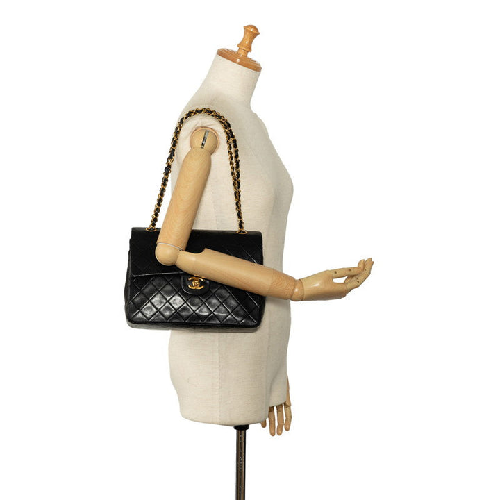 Top Quality Chanel Matrace 25 Double Flap Chain Shoulder Bag Black kin  Chanel