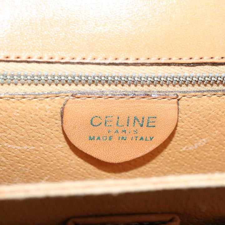 Celine Macadam Canvas Shoulder Bag PVC Brown Auth 73006
