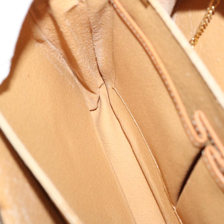 Celine Macadam Canvas Shoulder Bag PVC Brown Auth 73006
