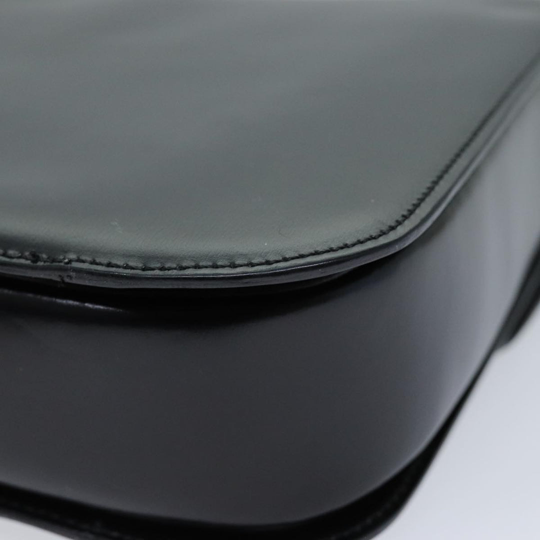 Celine Hand Bag Leather 2way Black Auth 73008