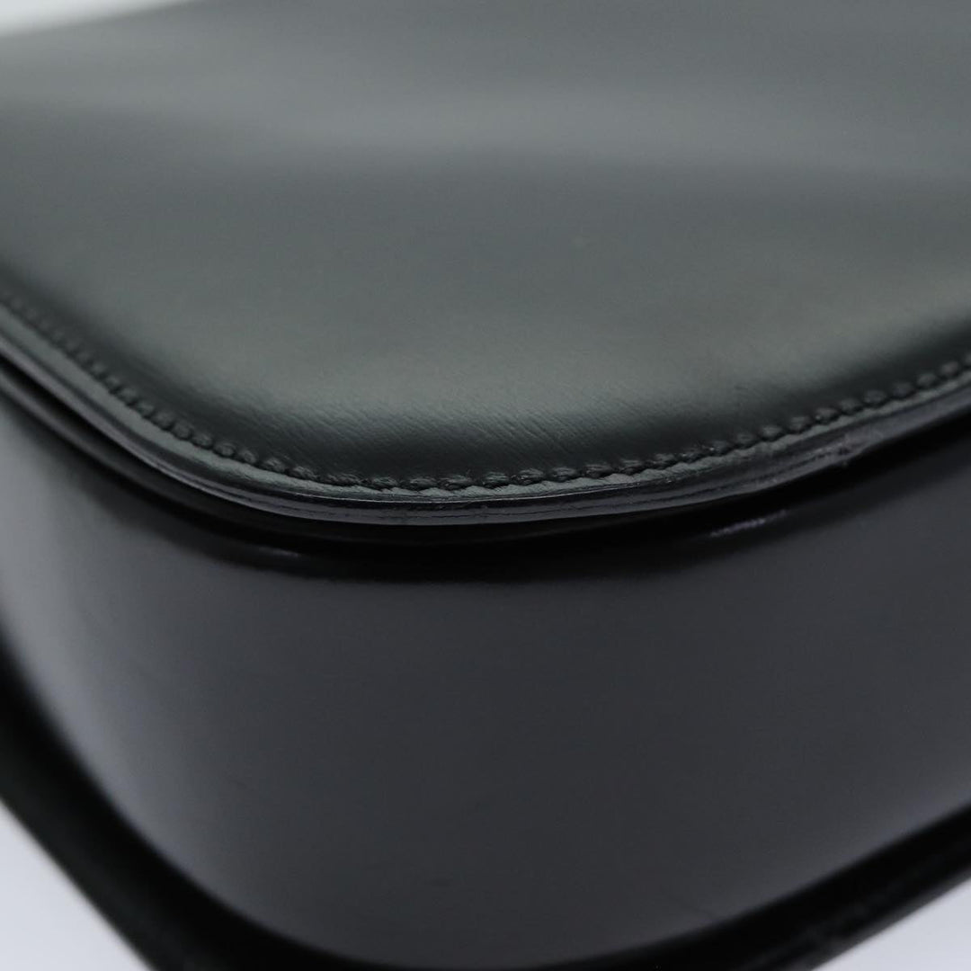 Celine Hand Bag Leather 2way Black Auth 73008
