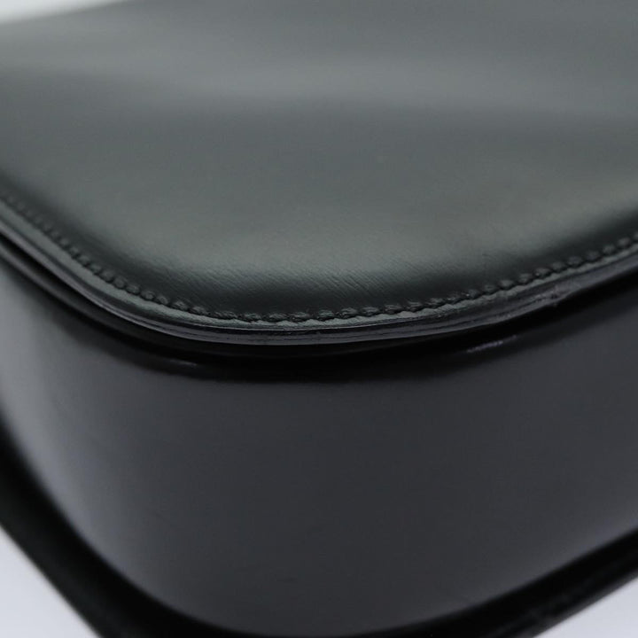 Celine Hand Bag Leather 2way Black Auth 73008