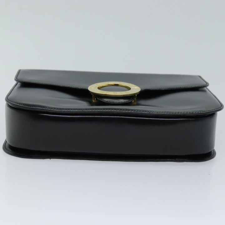Celine Hand Bag Leather 2way Black Auth 73008