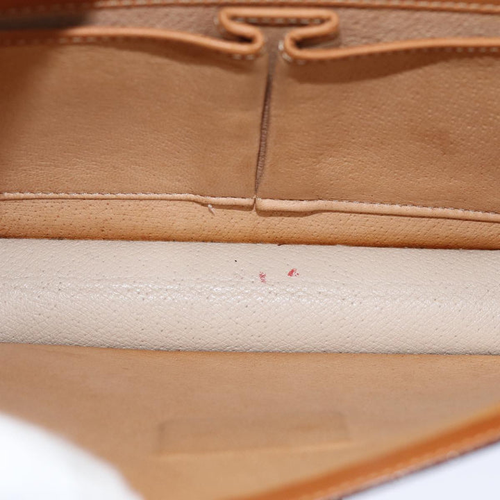 Celine Macadam Canvas Hand Bag PVC Brown Auth 73012