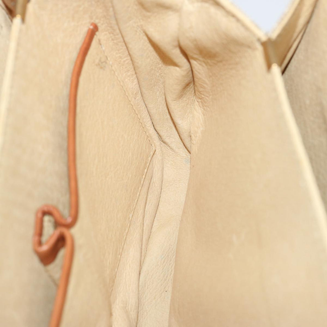 Celine Macadam Canvas Shoulder Bag Beige  73027