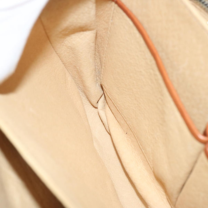 Celine Macadam Canvas Shoulder Bag Beige  73027