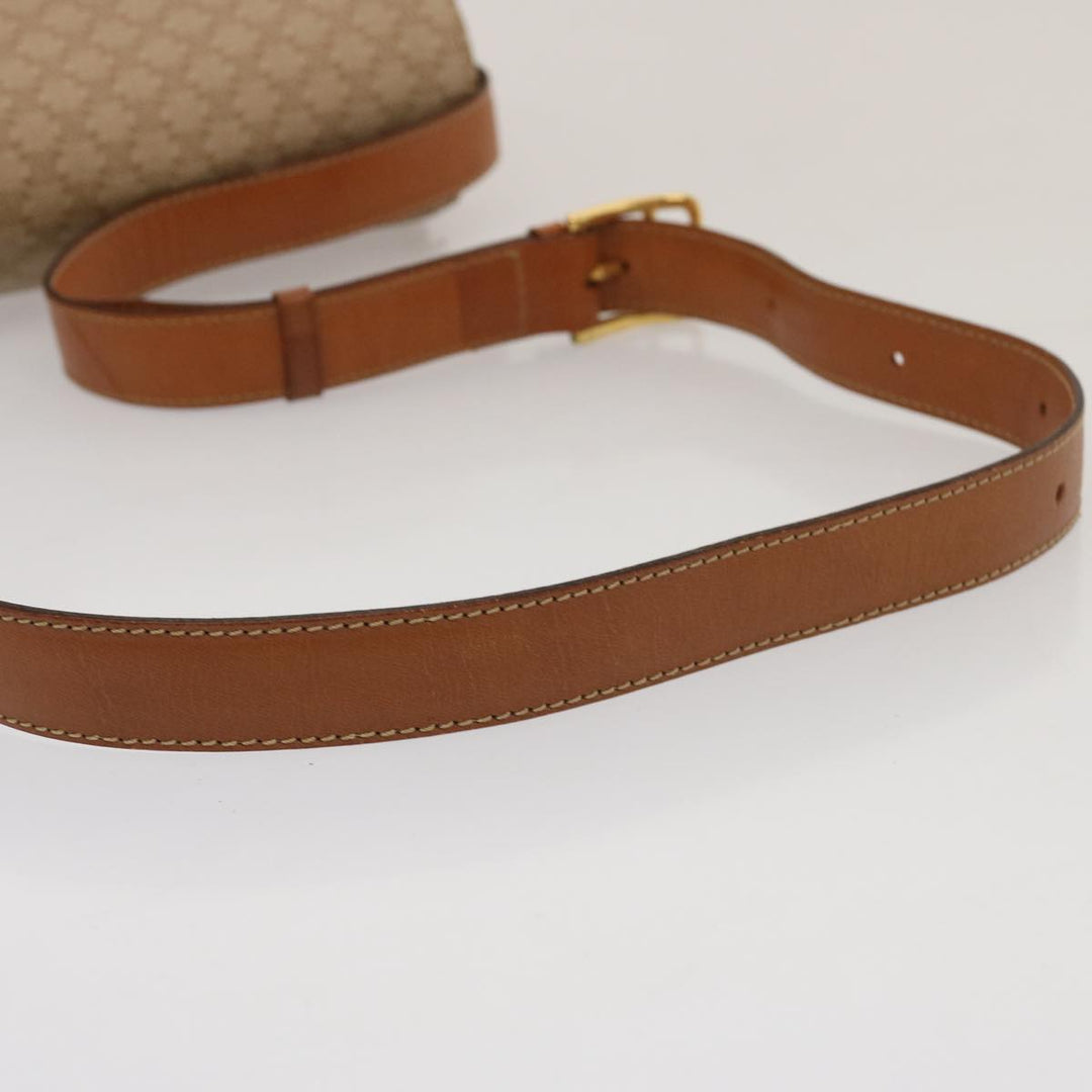Celine Macadam Canvas Shoulder Bag Beige  73027