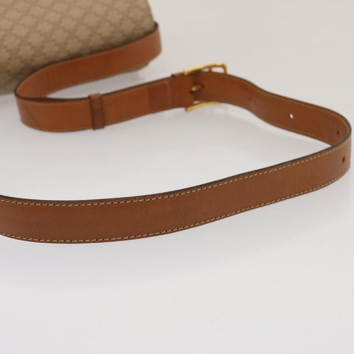 Celine Macadam Canvas Shoulder Bag Beige  73027