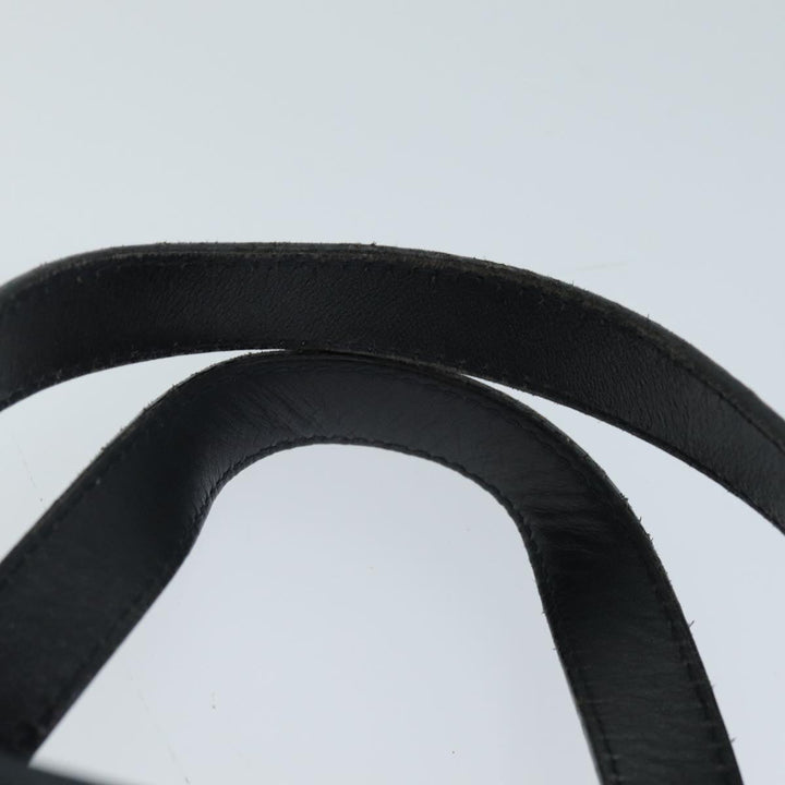 Burberry Nova Check Hand Bag Nylon Black Auth 73147