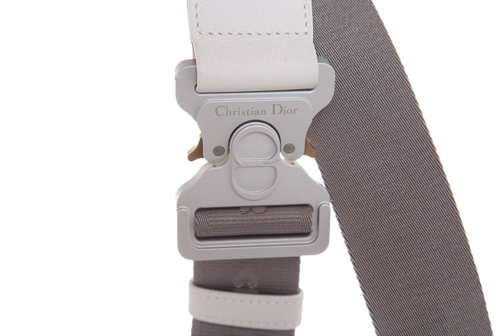 Christian Top quality Dior Ivory Saddle Leather Cross-Body Handbag
