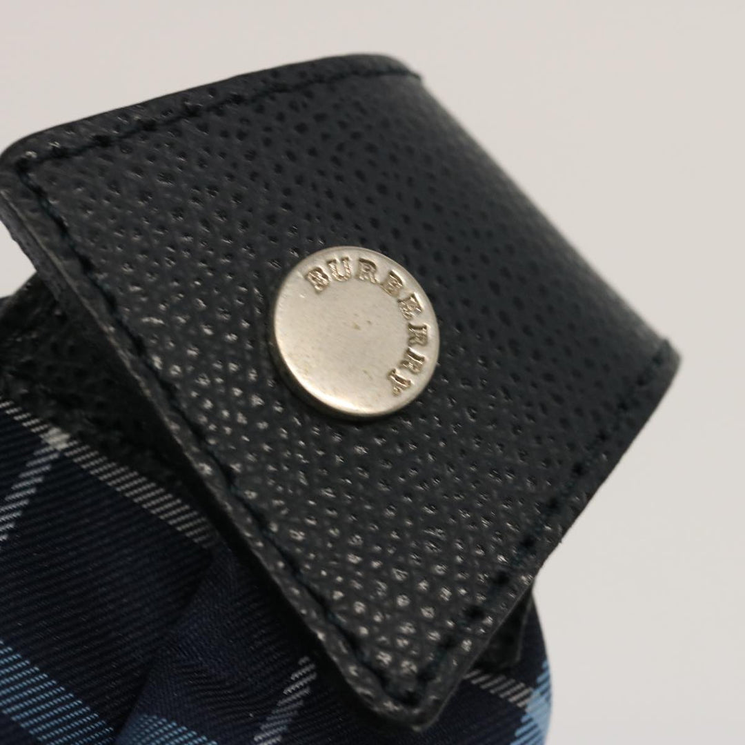 Burberry Nova Check Hand Bag Nylon Blue Auth 73195