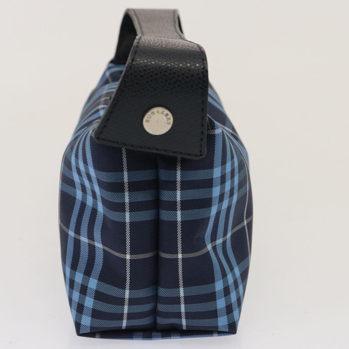 Burberry Nova Check Hand Bag Nylon Blue Auth 73195