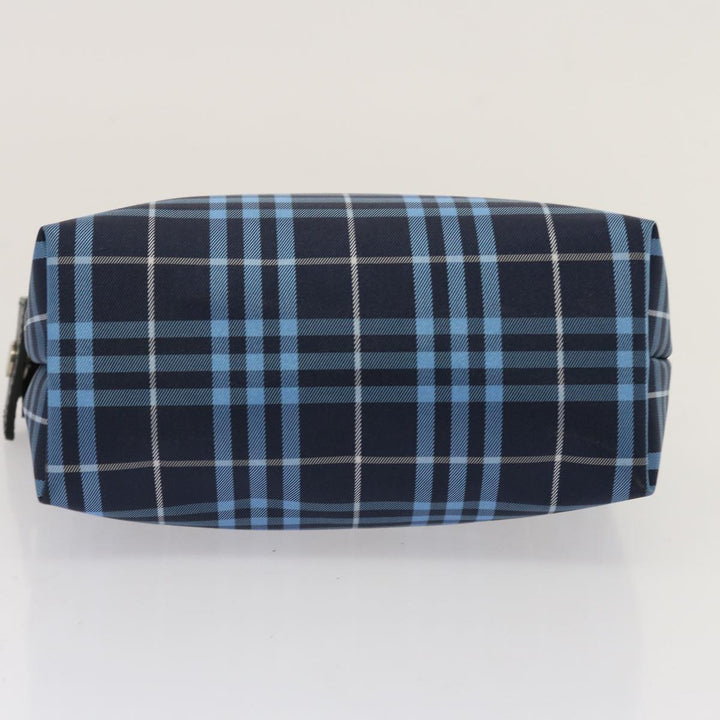 Burberry Nova Check Hand Bag Nylon Blue Auth 73195