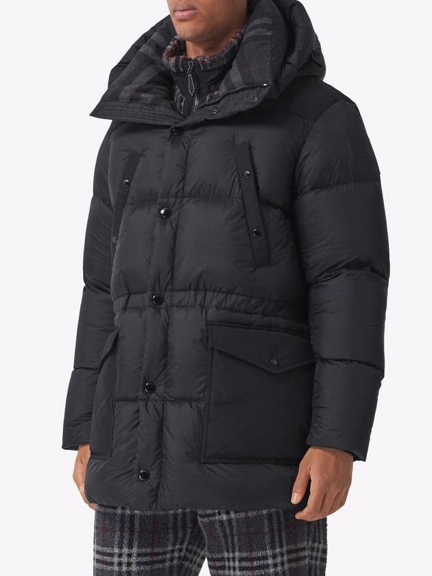 Burberry Logo Applique Nylon Padding Black