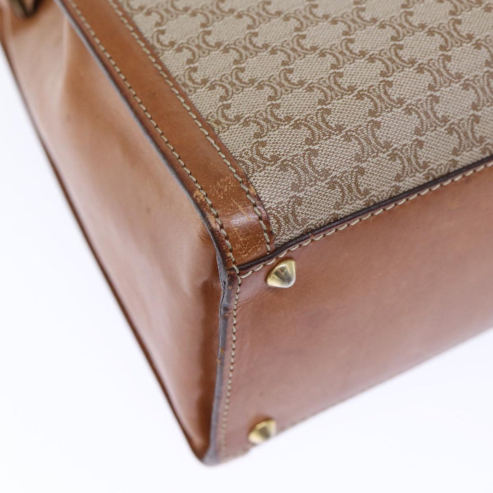 Celine Macadam Canvas Hand Bag Beige  73341