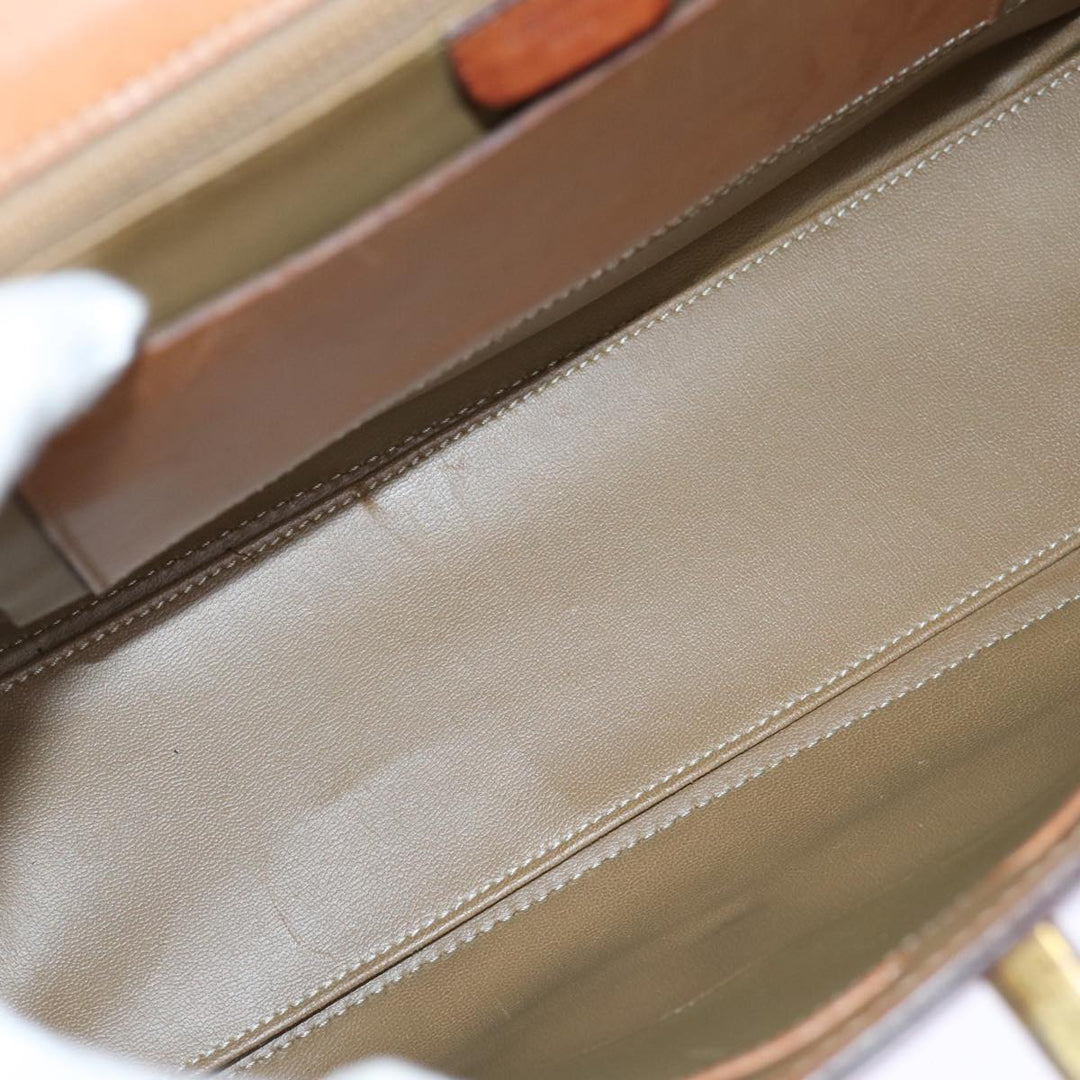 Celine Macadam Canvas Hand Bag Beige  73341