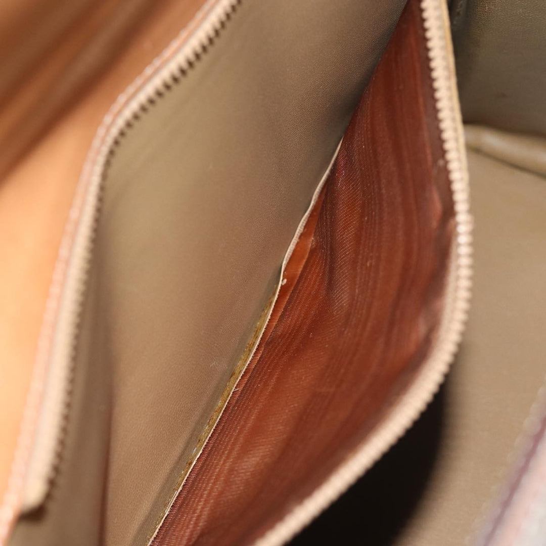 Celine Macadam Canvas Hand Bag Beige  73341