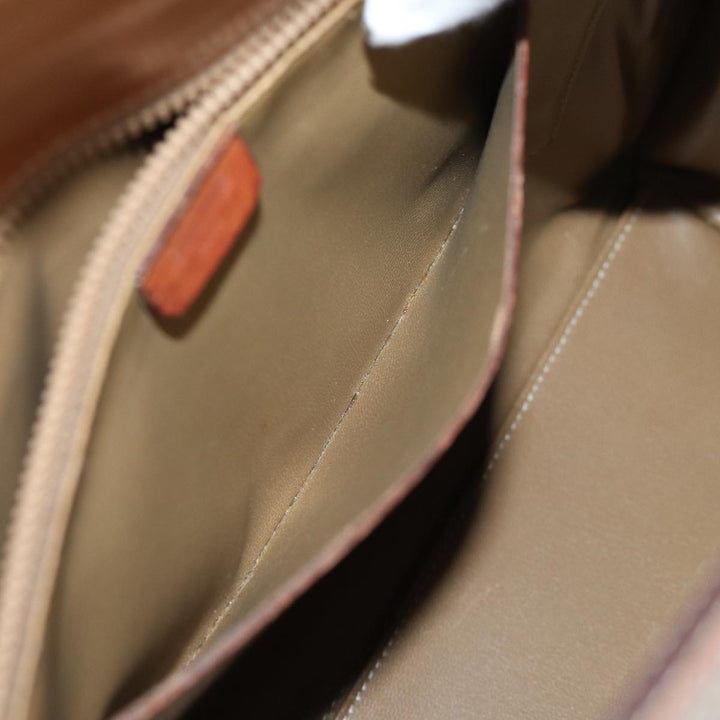 Celine Macadam Canvas Hand Bag Beige  73341