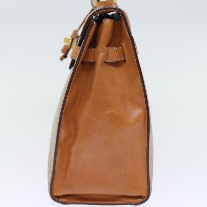 Celine Macadam Canvas Hand Bag Beige  73341
