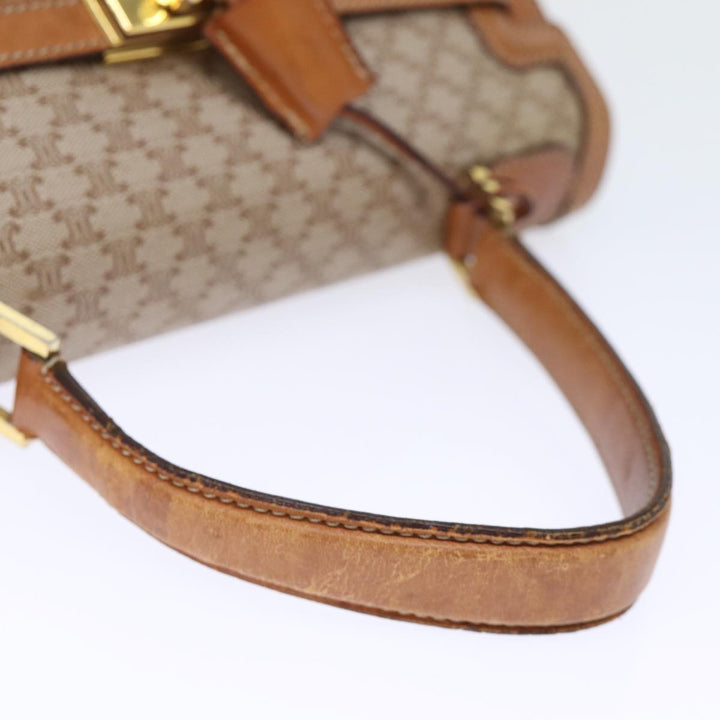 Celine Macadam Canvas Hand Bag Beige  73341
