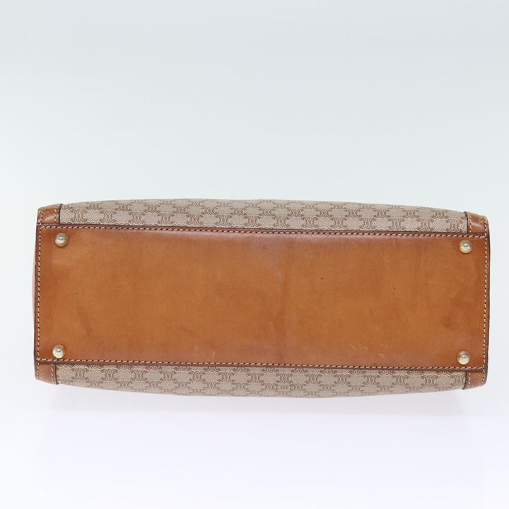 Celine Macadam Canvas Hand Bag Beige  73341