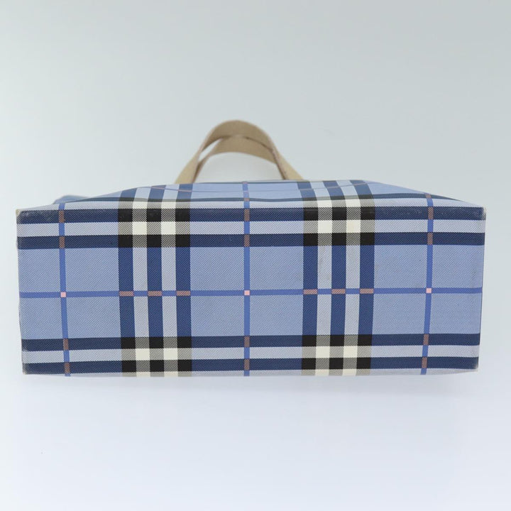 Burberry Nova Check Tote Bag Nylon Blue Auth 73344