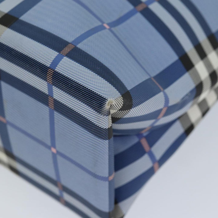 Burberry Nova Check Tote Bag Nylon Blue Auth 73344