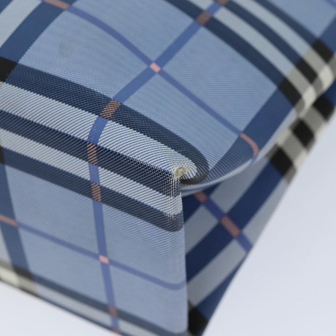 Burberry Nova Check Tote Bag Nylon Blue Auth 73344