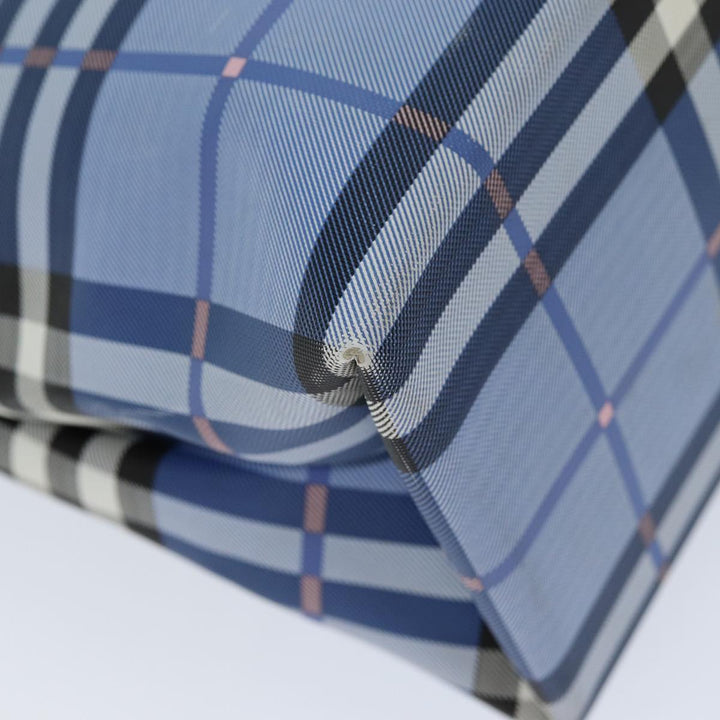Burberry Nova Check Tote Bag Nylon Blue Auth 73344