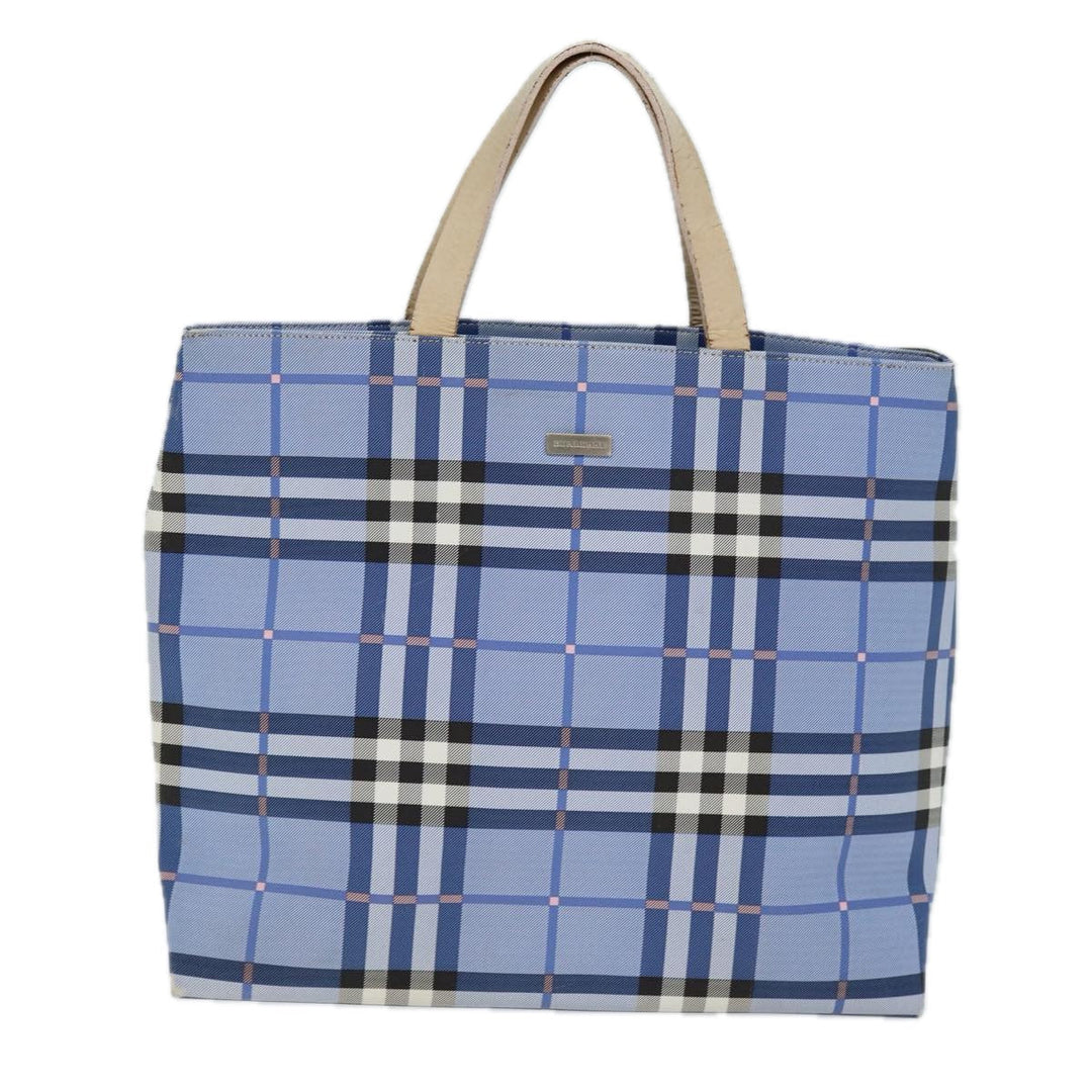 Burberry Nova Check Tote Bag Nylon Blue Auth 73344