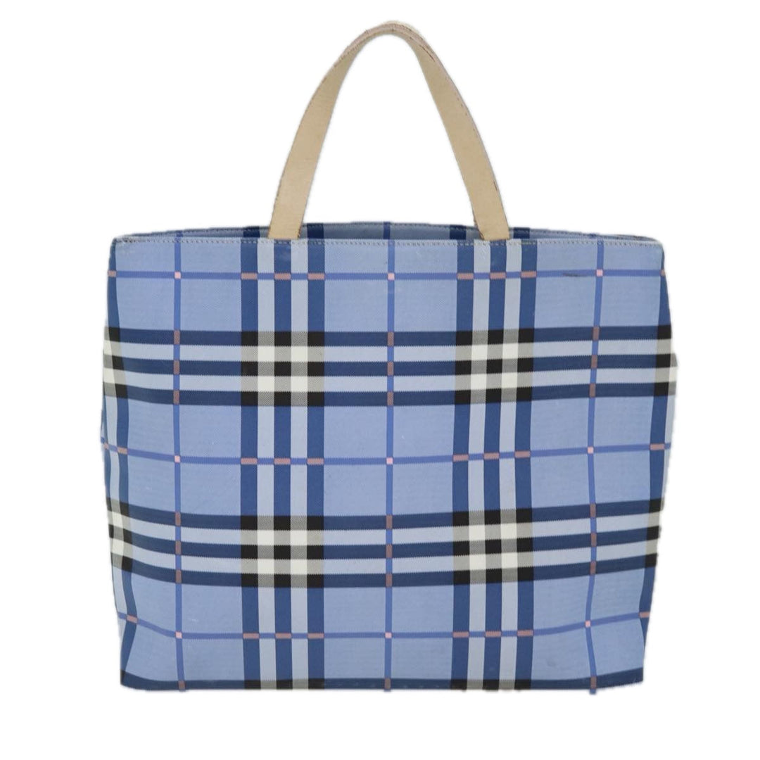 Burberry Nova Check Tote Bag Nylon Blue Auth 73344