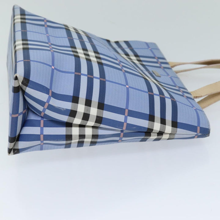 Burberry Nova Check Tote Bag Nylon Blue Auth 73344