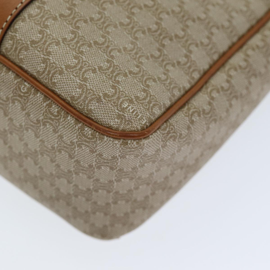 Celine Macadam Canvas Tote Bag Beige Auth 73431