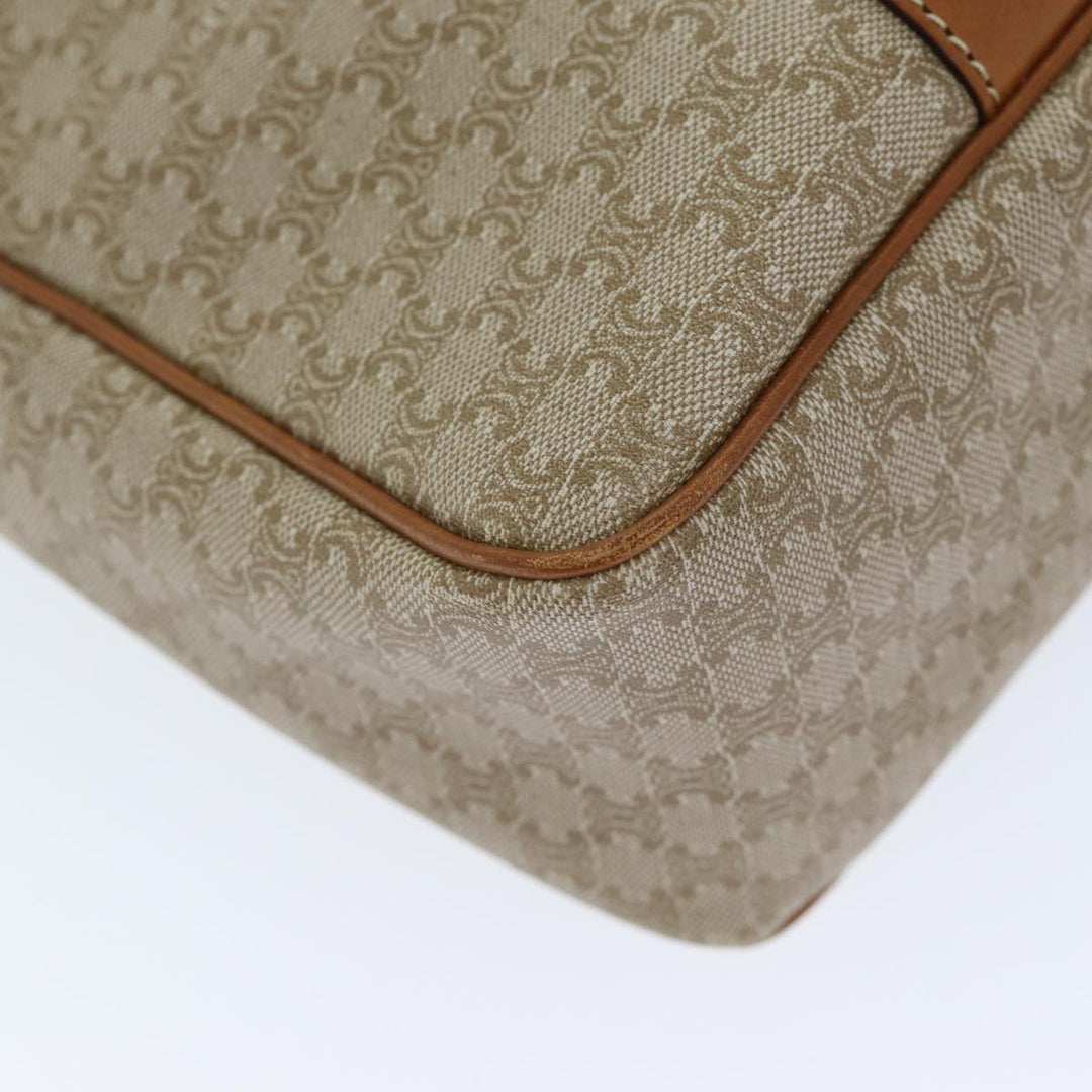 Celine Macadam Canvas Tote Bag Beige Auth 73431