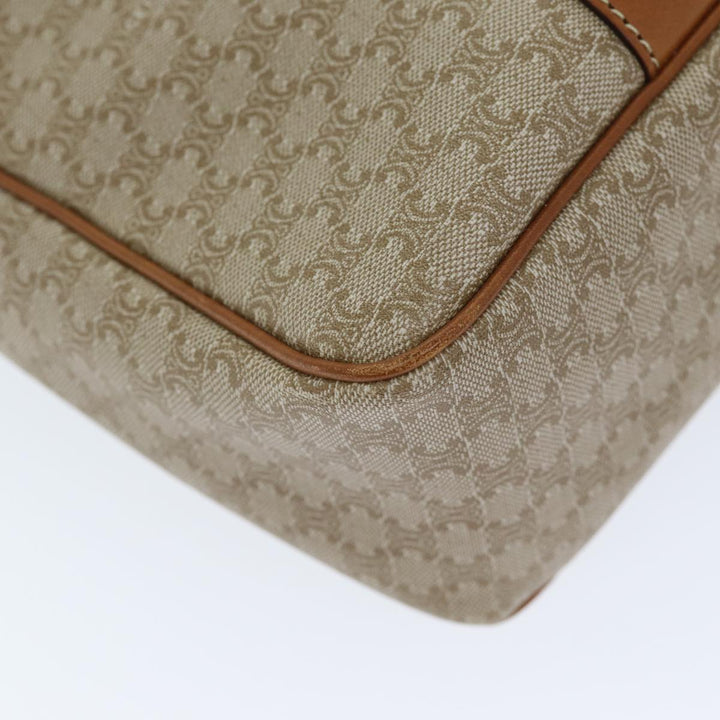 Celine Macadam Canvas Tote Bag Beige Auth 73431