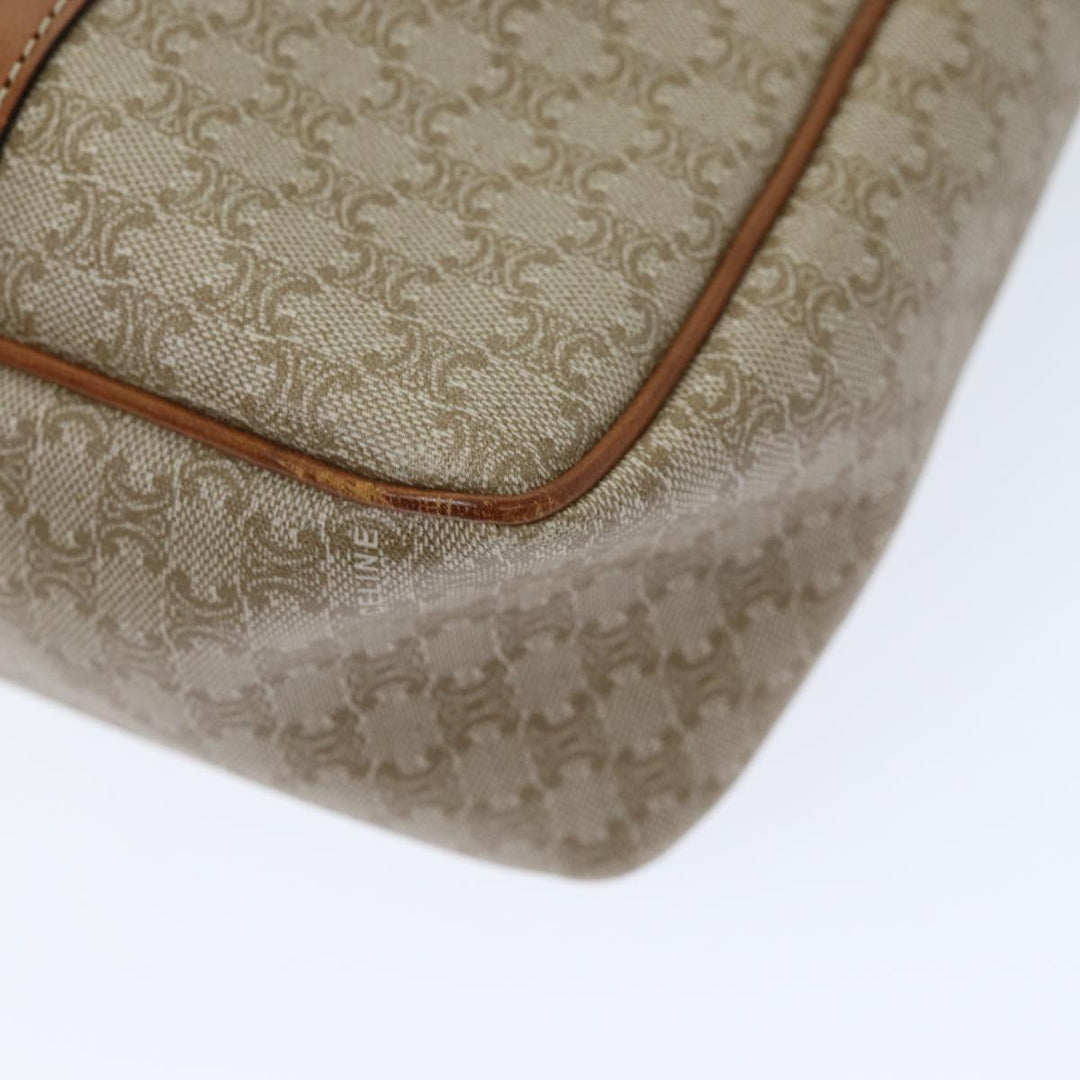 Celine Macadam Canvas Tote Bag Beige Auth 73431