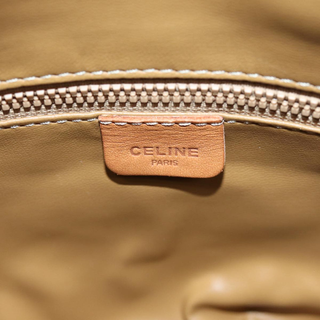 Celine Macadam Canvas Tote Bag Beige Auth 73431