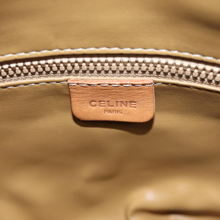 Celine Macadam Canvas Tote Bag Beige Auth 73431