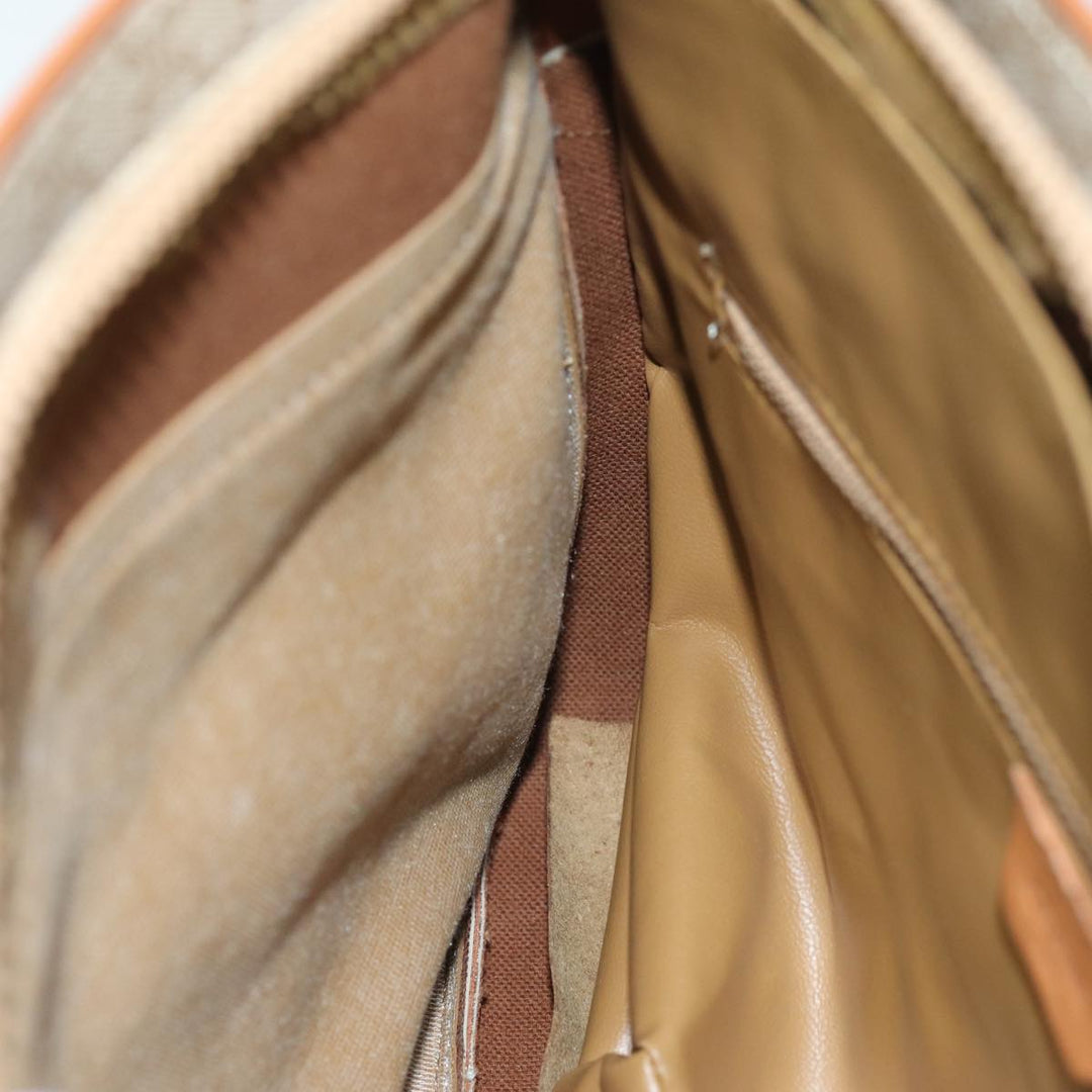 Celine Macadam Canvas Tote Bag Beige Auth 73431