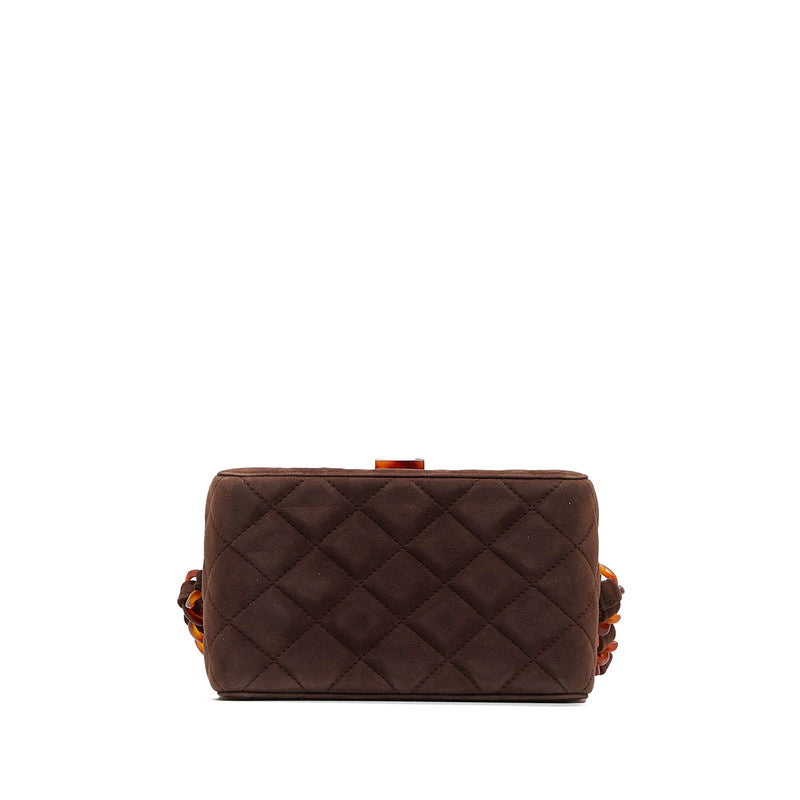 Top Quality Chanel Matrases Cocomark Chain Vanity Bag Brown wedish Lady Chanel