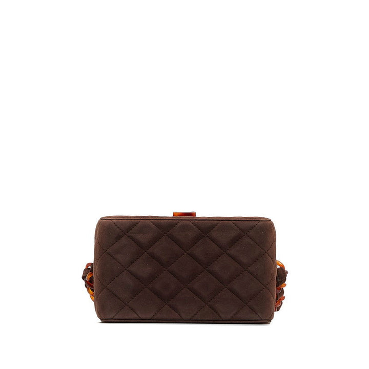 Top Quality Chanel Matrases Cocomark Chain Vanity Bag Brown wedish Lady Chanel
