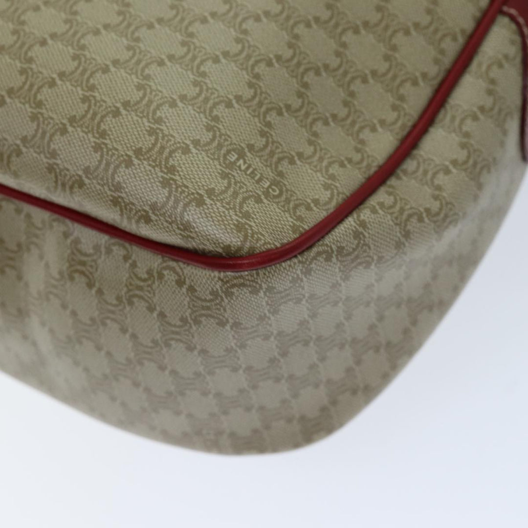 Celine Macadam Canvas Shoulder Bag Beige  73585