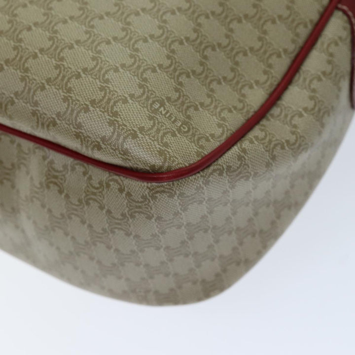 Celine Macadam Canvas Shoulder Bag Beige  73585