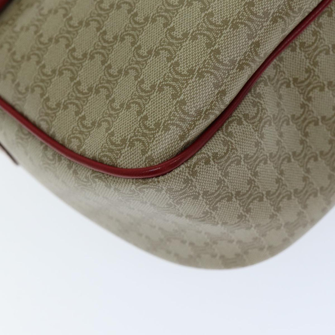 Celine Macadam Canvas Shoulder Bag Beige  73585